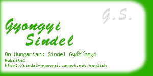 gyongyi sindel business card